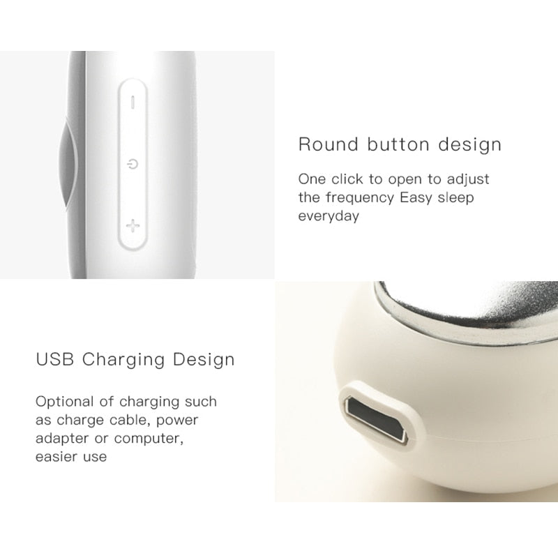 USB Charging Microcurrent Sleep Holding Sleep Aid Instrument Pressure Relief Sleep Device Hypnosis instrument Massager and Relax