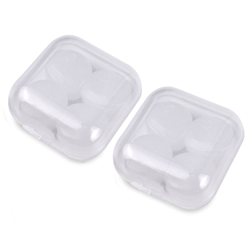 16/ 8Pcs Soft Silicone Earplugs White Noise Reduction Soundproof Earplug Waterproof Swimming Accessories Ear Plugs for Sleep
