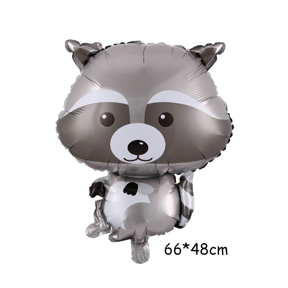Jungle Safari Forest Party Decorations Raccoon Hedgehog Squirrel Fox Animals Balloons Wild One Baby Shower Birthday Party Globos