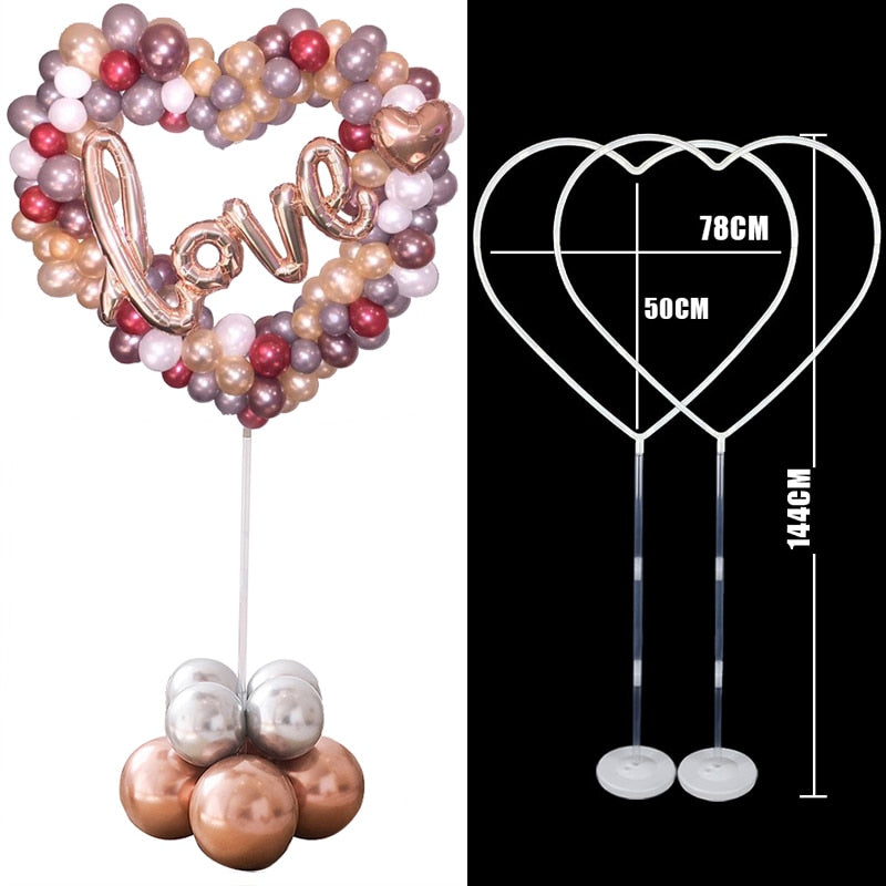 127cm Clear Balloon Column Stand Arch Balloons Holder Centerpieces for Wedding Decoration Birthday Baby Shower Party Supplies