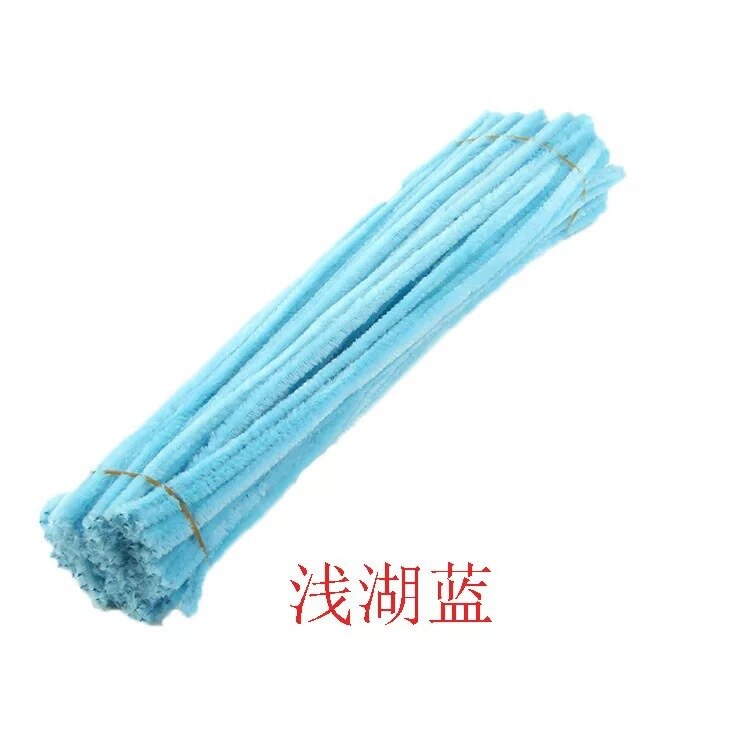50pcs Chenille Stem Pipe Kids DIY Creative Toys Chenille Sticks Cleaners Kindergarten Educational Handmade Material Plush Strips