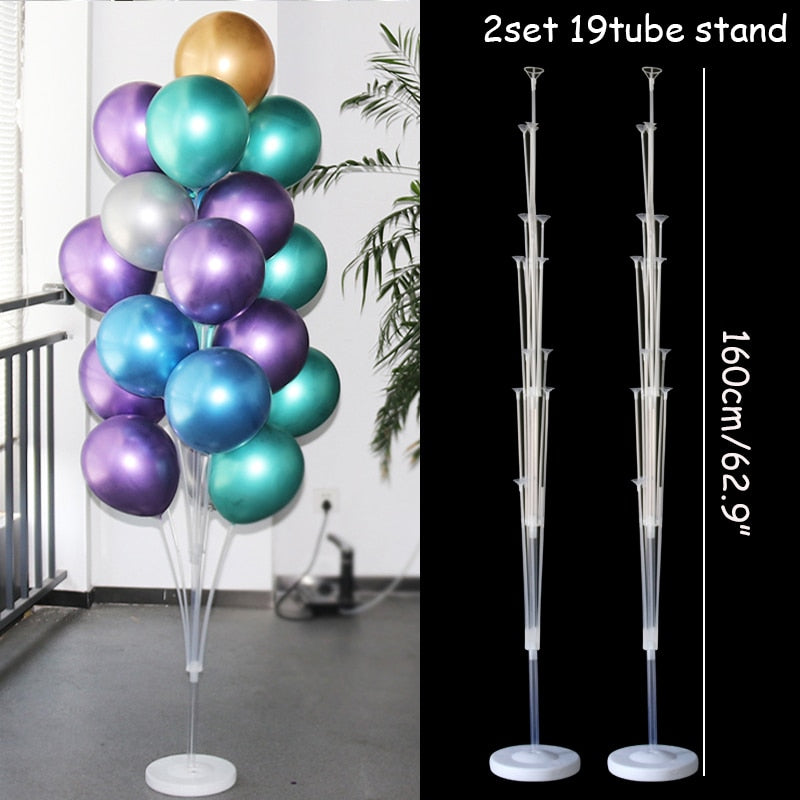 127cm Clear Balloon Column Stand Arch Balloons Holder Centerpieces for Wedding Decoration Birthday Baby Shower Party Supplies