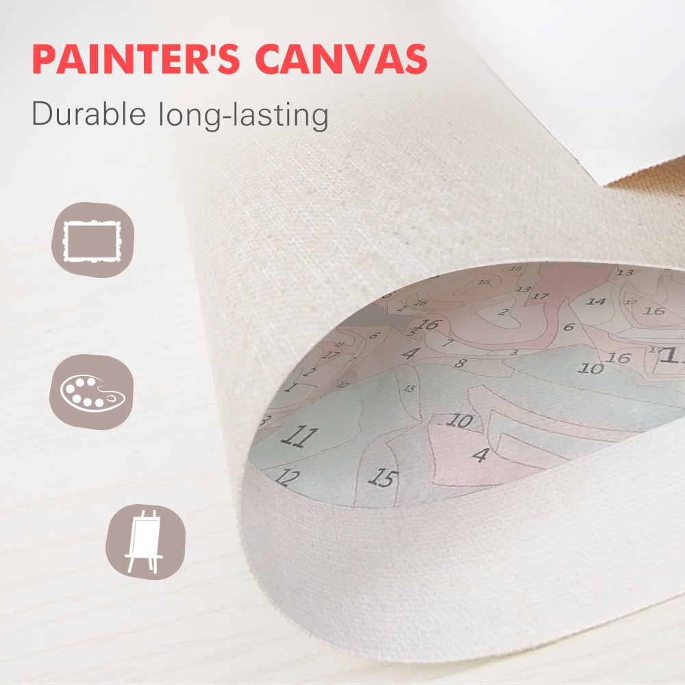 HUACAN DIY Oil Painting By Numbers Koala Animal Paint By Number Canvas Handpainted Kits Home Decoration