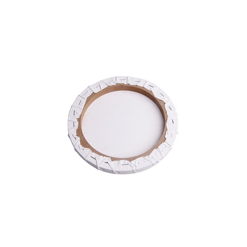 1pc 20/30/40cm White Blank Panels Round Canvas Board Wooden Frame Art Artist Painting Crafts Art Supplies C26