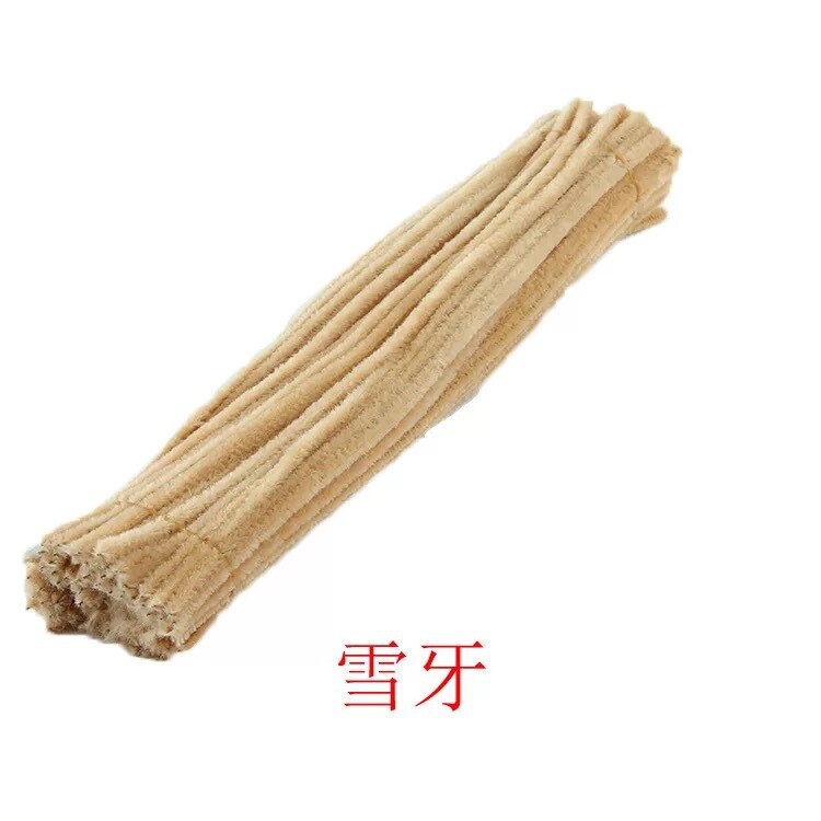 50pcs Chenille Stem Pipe Kids DIY Creative Toys Chenille Sticks Cleaners Kindergarten Educational Handmade Material Plush Strips