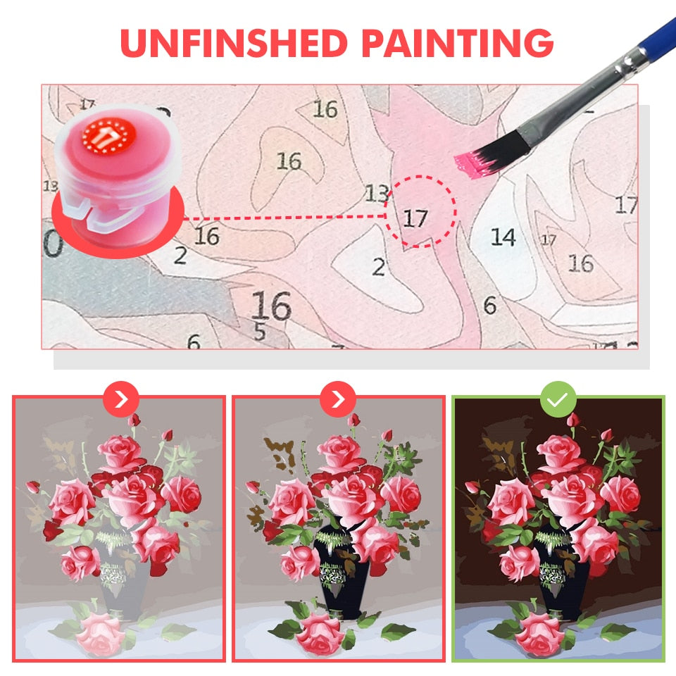 HUACAN DIY Oil Painting By Numbers Koala Animal Paint By Number Canvas Handpainted Kits Home Decoration
