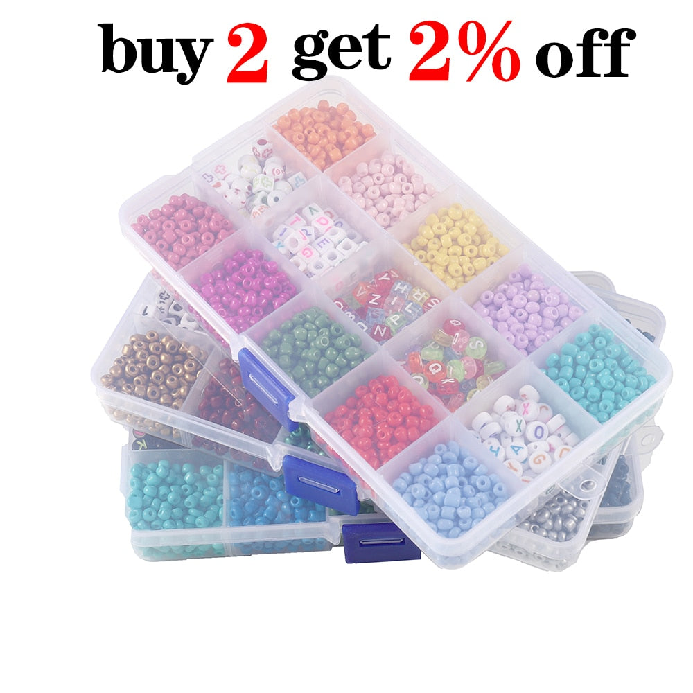 Easy braided Letter Beads Jewelry Making Supplies Kit Beads Wire For Firendship Necklace Bracelet DIY Jewelry Making Kit Finding