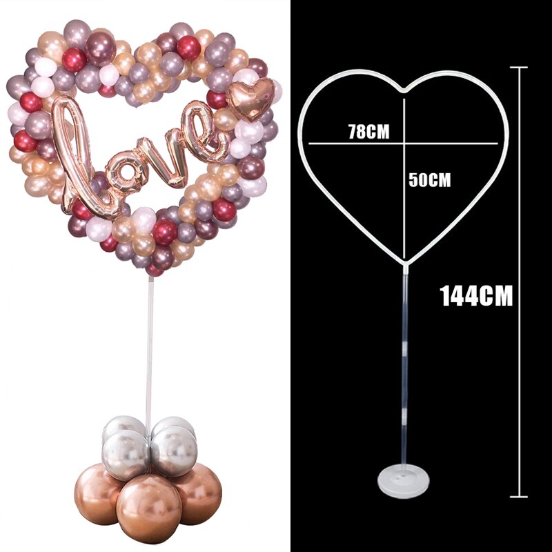 127cm Clear Balloon Column Stand Arch Balloons Holder Centerpieces for Wedding Decoration Birthday Baby Shower Party Supplies
