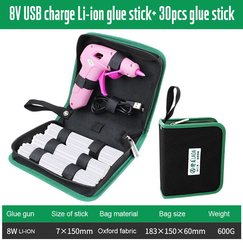 LAOA 25W/40W/8W/100W Hot Melt Glue Gun With Bag 7mm Thermal Glue Hot Melt Guns Pistolet a Colle Soldering Gun