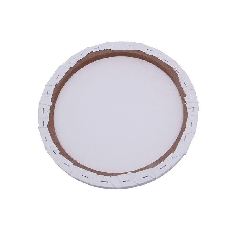 1pc 20/30/40cm White Blank Panels Round Canvas Board Wooden Frame Art Artist Painting Crafts Art Supplies C26