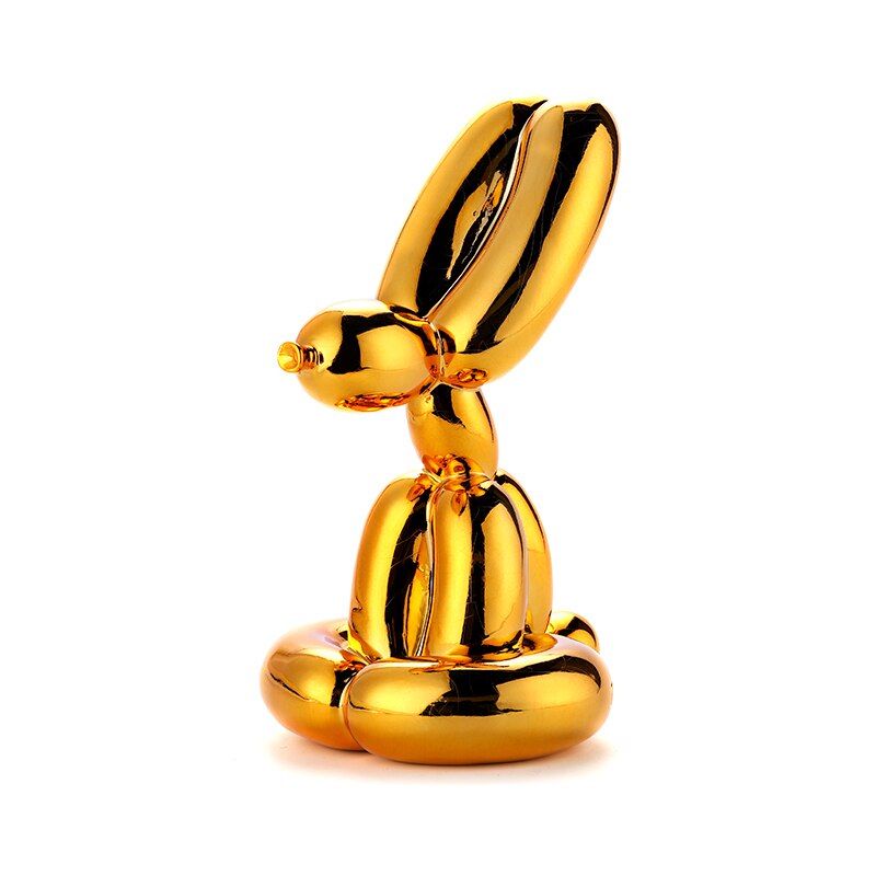 Plating Balloon Rabbit Statue Resin Sculpture Home Decor Modern Nordic Home Decoration Accessories for Living Room Animal Figure