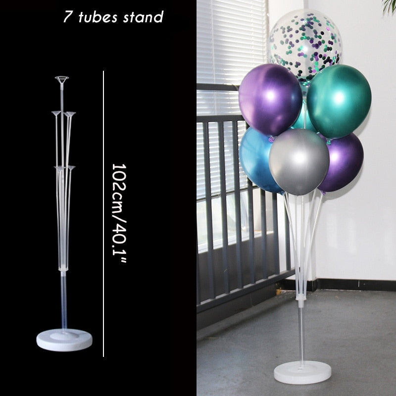 127cm Clear Balloon Column Stand Arch Balloons Holder Centerpieces for Wedding Decoration Birthday Baby Shower Party Supplies