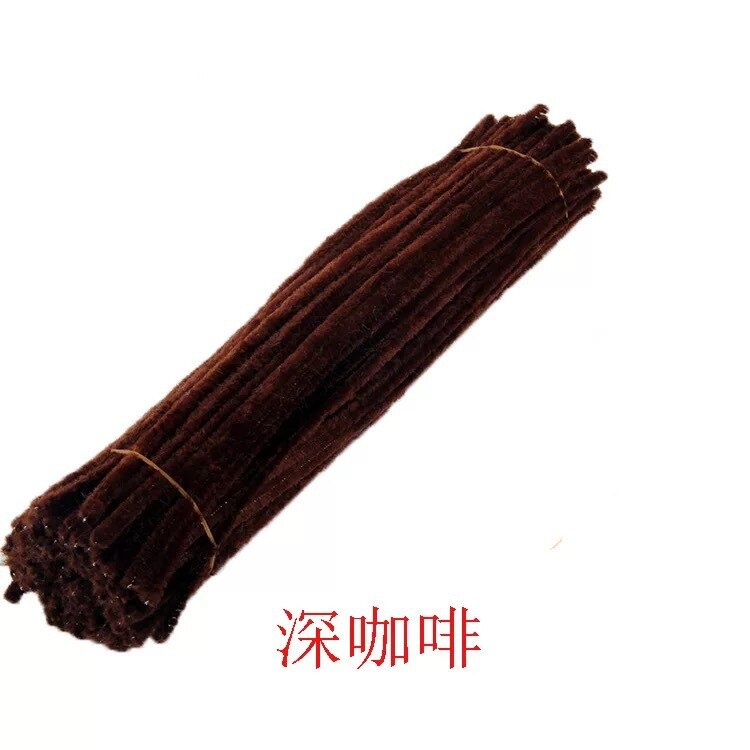 50pcs Chenille Stem Pipe Kids DIY Creative Toys Chenille Sticks Cleaners Kindergarten Educational Handmade Material Plush Strips