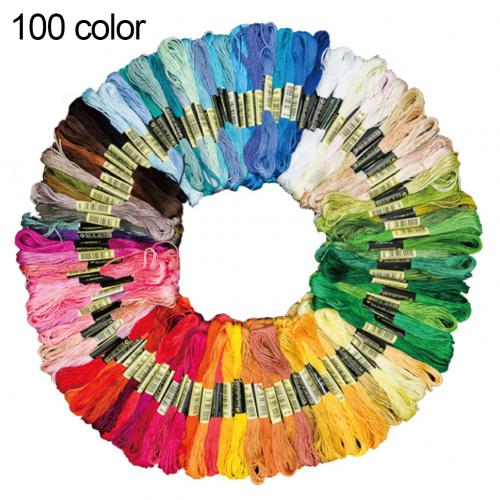 50/100Pcs Multicolor Ecological Cotton Embroidery Thread Cross Stitch Cotton DIY Floss Skeins Sewing Floss Kit Craft Art Sewing