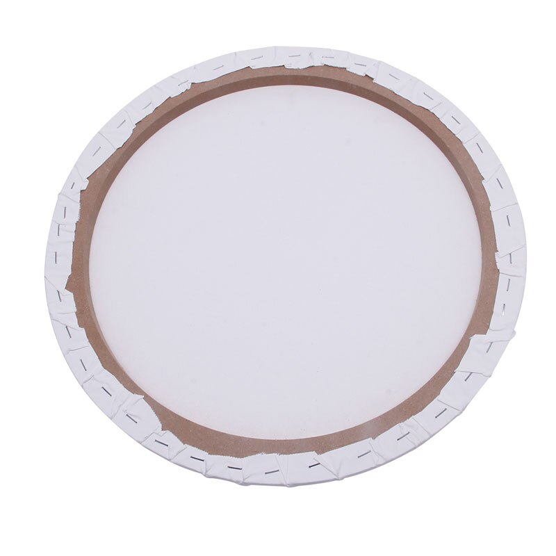 1pc 20/30/40cm White Blank Panels Round Canvas Board Wooden Frame Art Artist Painting Crafts Art Supplies C26
