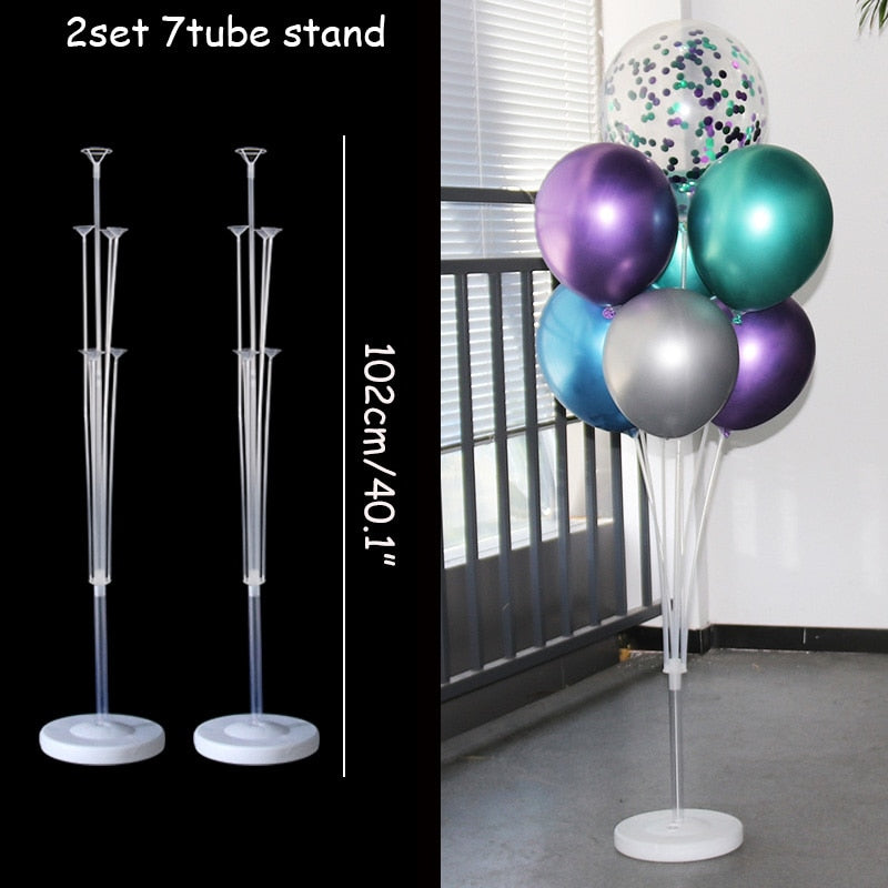 127cm Clear Balloon Column Stand Arch Balloons Holder Centerpieces for Wedding Decoration Birthday Baby Shower Party Supplies