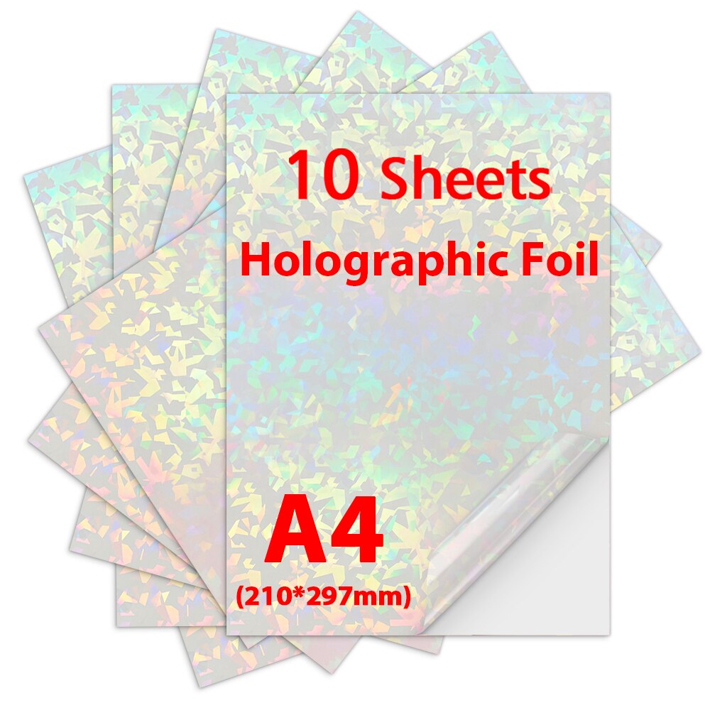 10 Sheets Printable Vinyl Sticker Paper Glossy adhesive Copy Paper 216*279mm Vinyl Printing Paper for Inkjet printer DIY Crafts