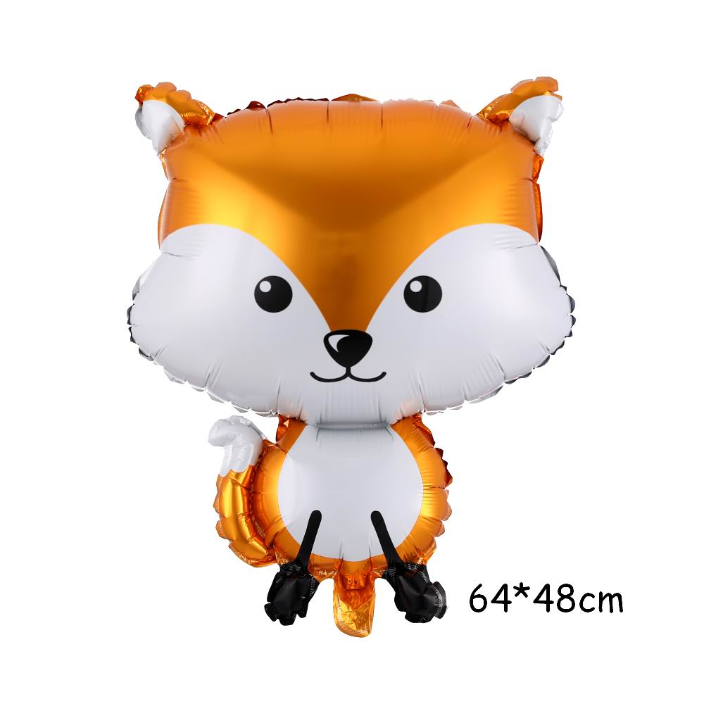 Jungle Safari Forest Party Decorations Raccoon Hedgehog Squirrel Fox Animals Balloons Wild One Baby Shower Birthday Party Globos