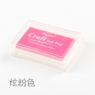 1pc 15 colors big ink pad oil planner scrapbooking silicone stamp DIY diary greeting card Wood Paper Craft Gift