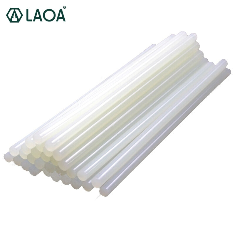 LAOA 50pcs Translucent 7mm/11mm Hot Melt Glue Sticks For Glue Gun Craft Album Tools