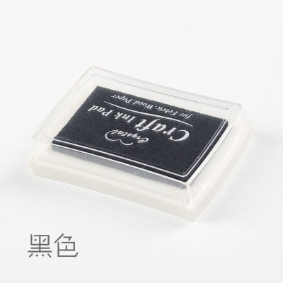 1pc 15 colors big ink pad oil planner scrapbooking silicone stamp DIY diary greeting card Wood Paper Craft Gift