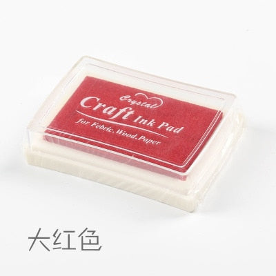 1pc 15 colors big ink pad oil planner scrapbooking silicone stamp DIY diary greeting card Wood Paper Craft Gift