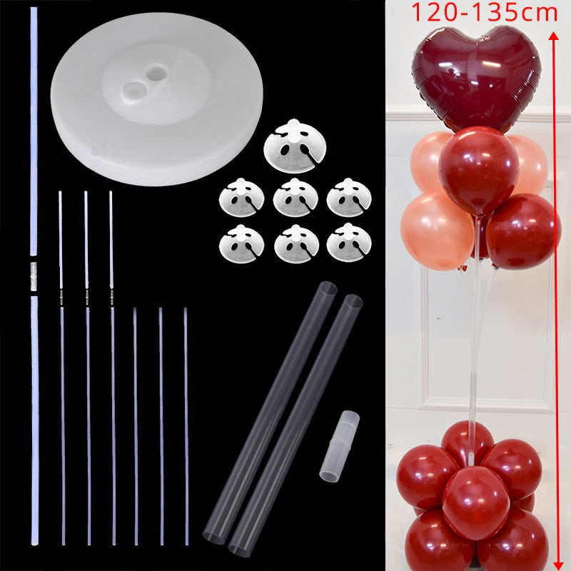 127cm Clear Balloon Column Stand Arch Balloons Holder Centerpieces for Wedding Decoration Birthday Baby Shower Party Supplies