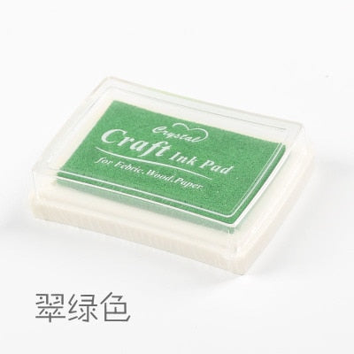 1pc 15 colors big ink pad oil planner scrapbooking silicone stamp DIY diary greeting card Wood Paper Craft Gift
