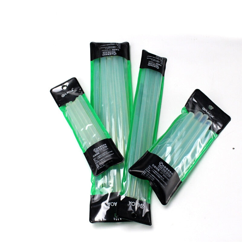 LAOA 50pcs Translucent 7mm/11mm Hot Melt Glue Sticks For Glue Gun Craft Album Tools