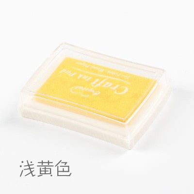 1pc 15 colors big ink pad oil planner scrapbooking silicone stamp DIY diary greeting card Wood Paper Craft Gift