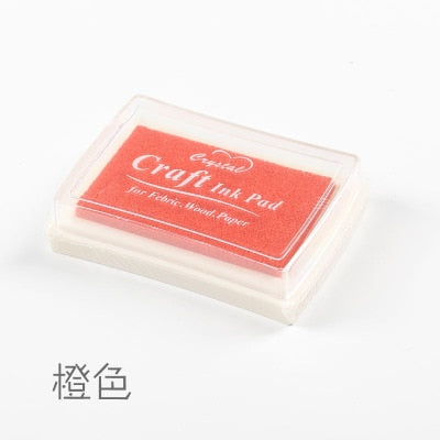 1pc 15 colors big ink pad oil planner scrapbooking silicone stamp DIY diary greeting card Wood Paper Craft Gift