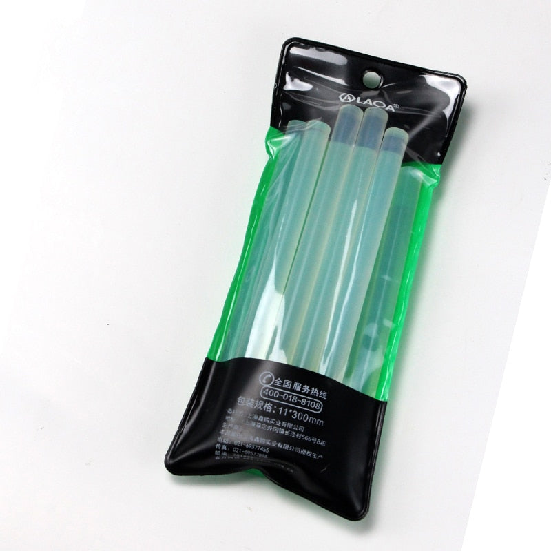 LAOA 50pcs Translucent 7mm/11mm Hot Melt Glue Sticks For Glue Gun Craft Album Tools