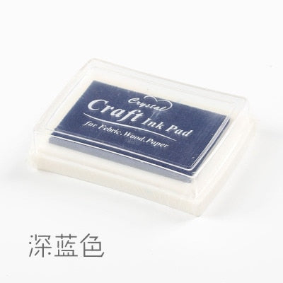 1pc 15 colors big ink pad oil planner scrapbooking silicone stamp DIY diary greeting card Wood Paper Craft Gift