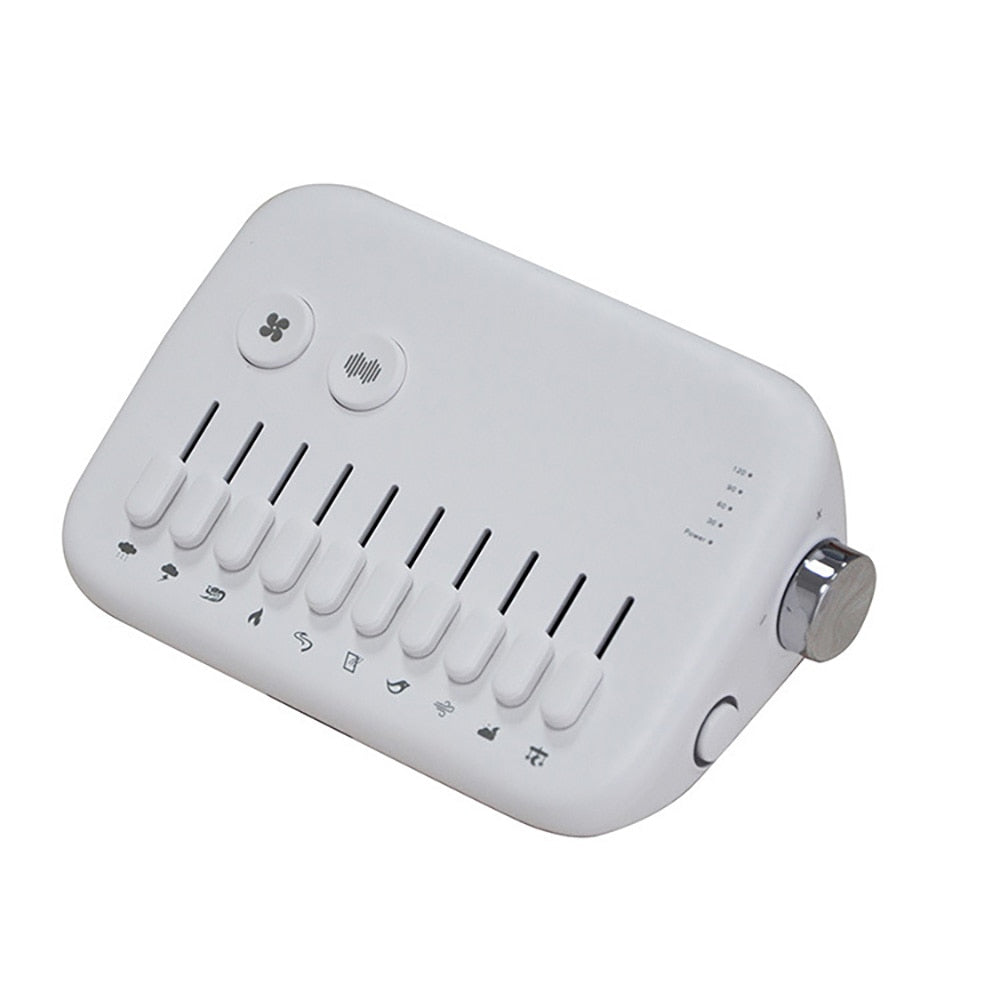 Portable White Noise Baby White Noise Toy Machine USB Rechargeable White Sleep Sound Machine Timing Sleeping Monitors Insomnia