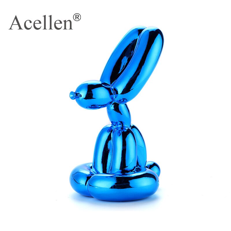 Plating Balloon Rabbit Statue Resin Sculpture Home Decor Modern Nordic Home Decoration Accessories for Living Room Animal Figure