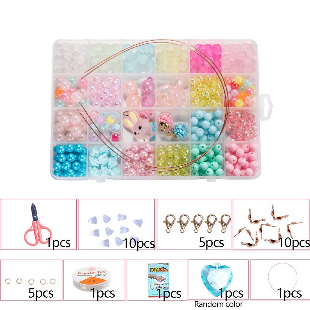 Easy braided Letter Beads Jewelry Making Supplies Kit Beads Wire For Firendship Necklace Bracelet DIY Jewelry Making Kit Finding