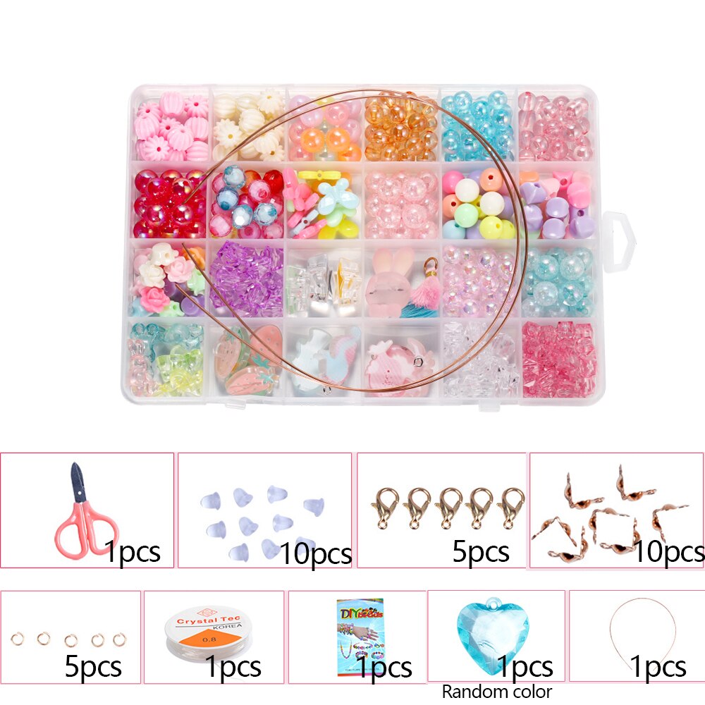 Easy braided Letter Beads Jewelry Making Supplies Kit Beads Wire For Firendship Necklace Bracelet DIY Jewelry Making Kit Finding