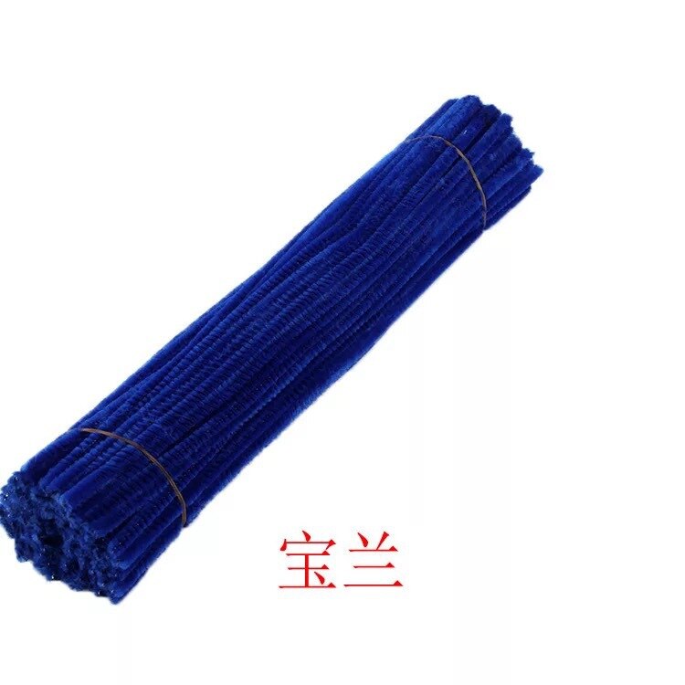 50pcs Chenille Stem Pipe Kids DIY Creative Toys Chenille Sticks Cleaners Kindergarten Educational Handmade Material Plush Strips
