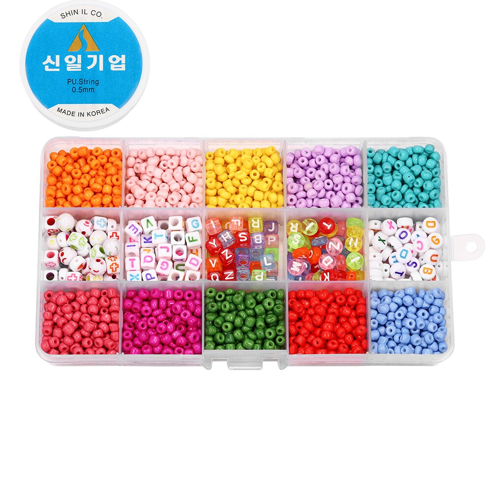 Easy braided Letter Beads Jewelry Making Supplies Kit Beads Wire For Firendship Necklace Bracelet DIY Jewelry Making Kit Finding