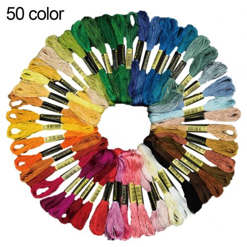 50/100Pcs Multicolor Ecological Cotton Embroidery Thread Cross Stitch Cotton DIY Floss Skeins Sewing Floss Kit Craft Art Sewing