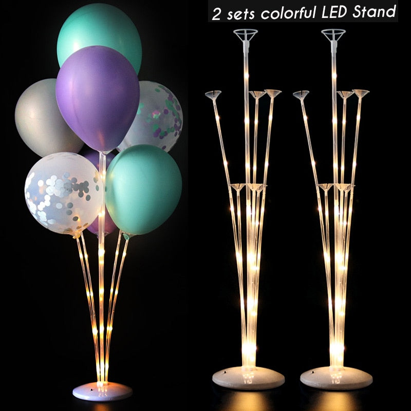 127cm Clear Balloon Column Stand Arch Balloons Holder Centerpieces for Wedding Decoration Birthday Baby Shower Party Supplies