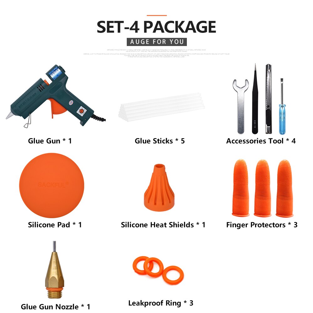 150W Hot Melt Glue Gun Temperature Adjustment 140~220 Degrees Celsius Replaceable Nozzle Use 11mm Glue Stick for Repair Tool DIY