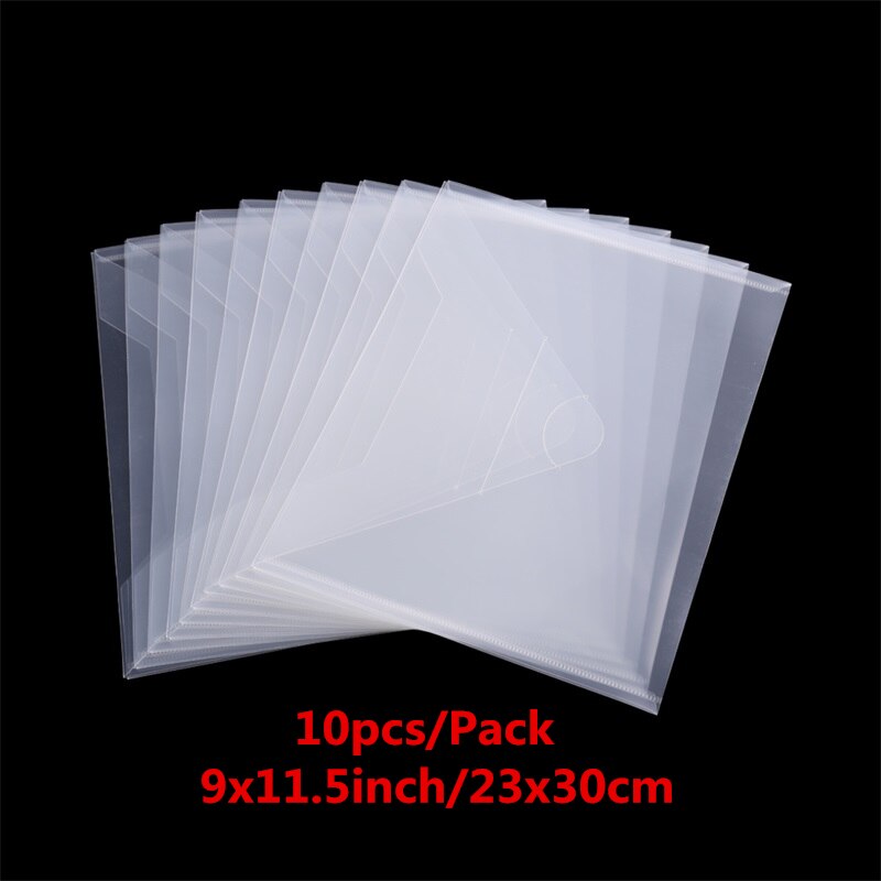 10pcs-40pcs Transparent Plastic Folder Storage Bags Envelopes For Cutting Dies Stamps Paper Cardstock Organizer Holders Bags