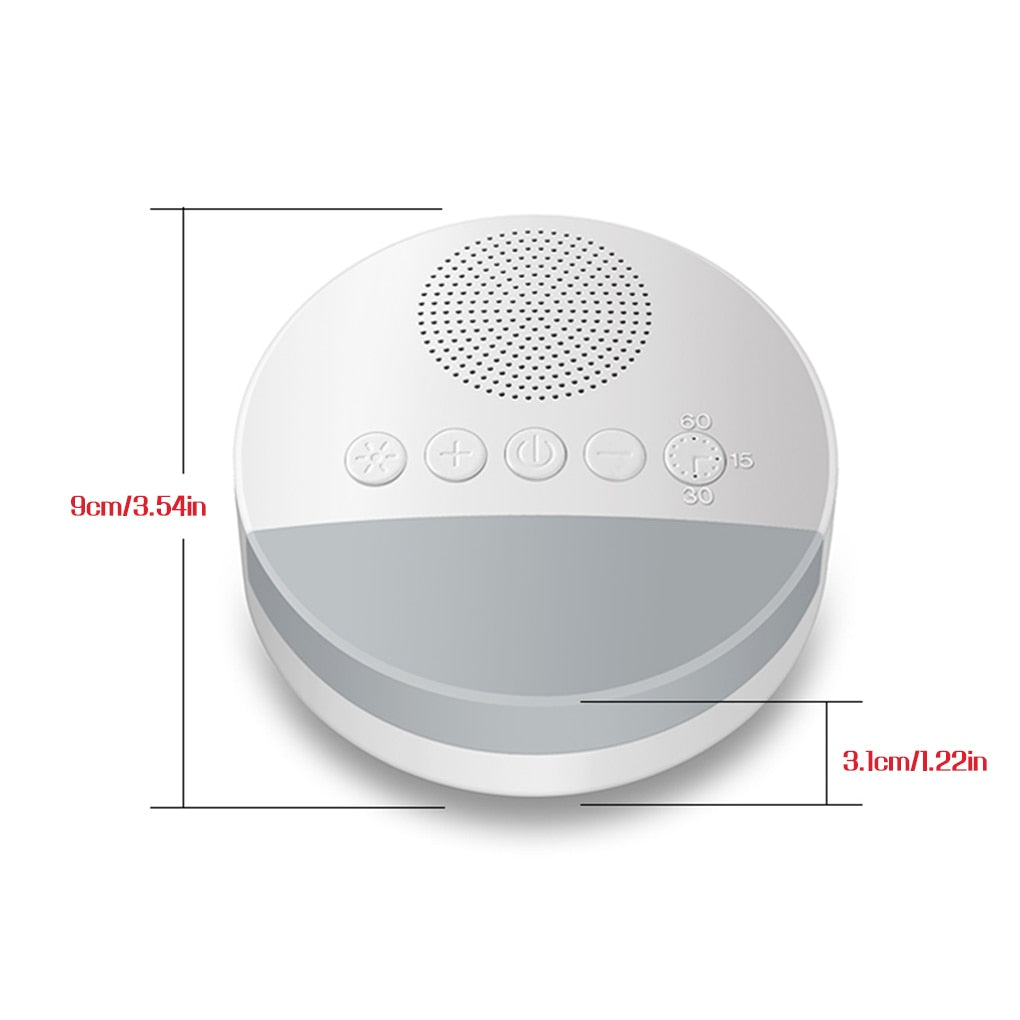 Baby White Noise Machine USB Rechargeable Timed Shutdown Sleep Machine Baby Sleep Sound Player Night Light Timer Noise Player #R