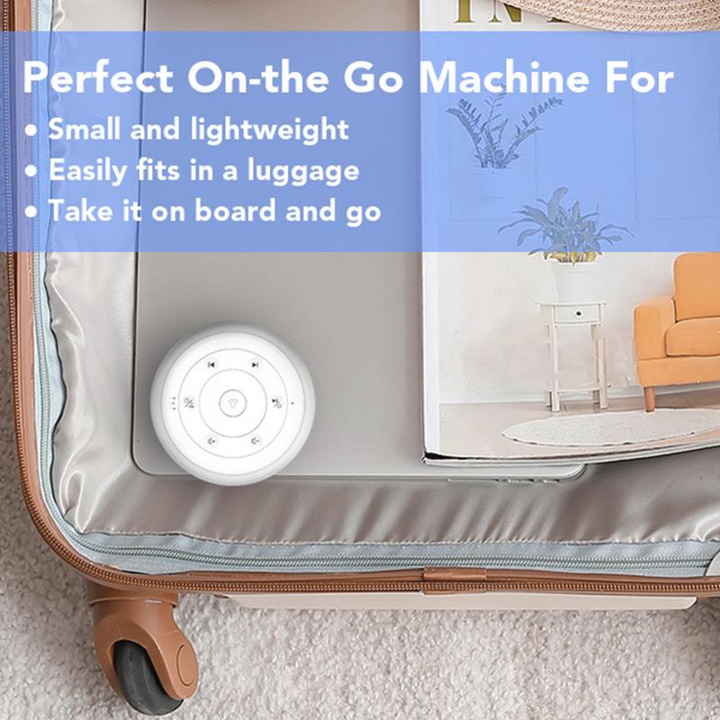 Desktop White Noise Machine Sleep Sound Machine For Adults Baby Sleep Soother Colors Night Lights Soothing Sounds Stress Relief