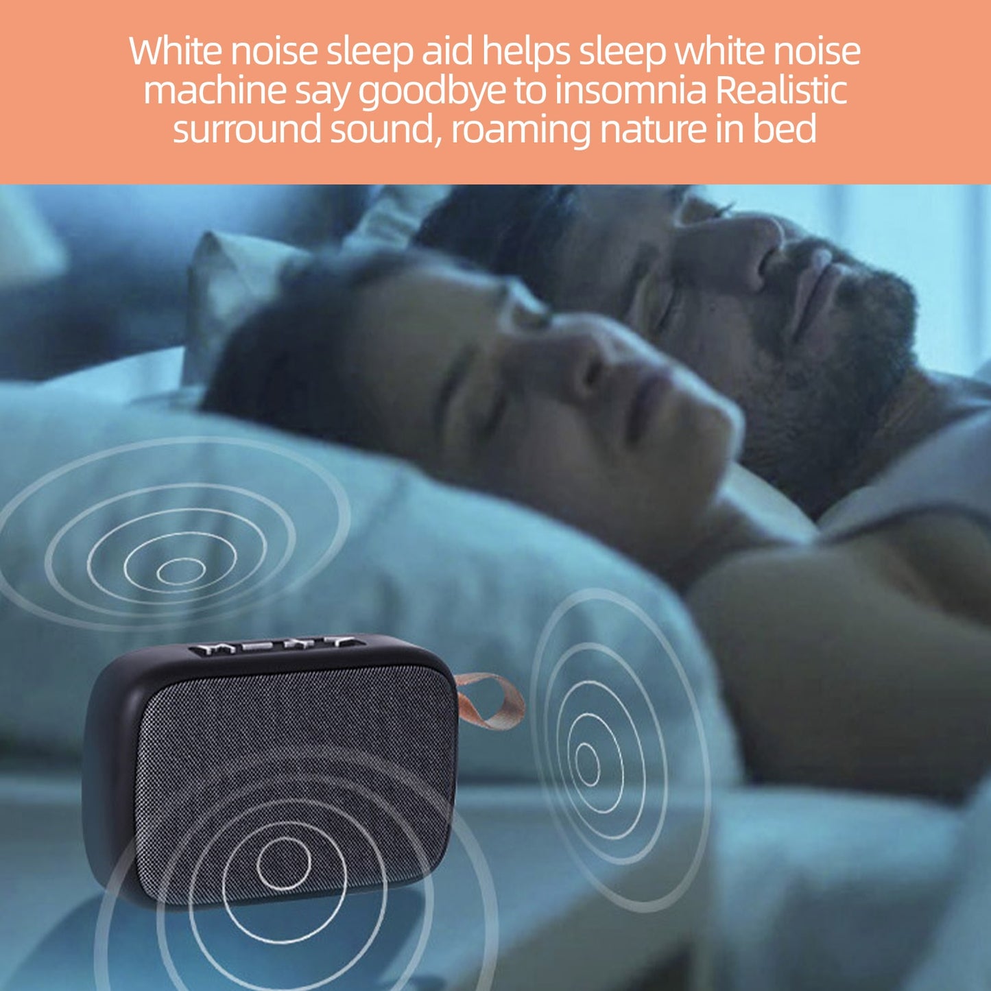 White Noise Machine USB Rechargeable Timed Shutdown Sleep Sound Machine For Sleeping & Relaxation For Baby Adult Office Travel