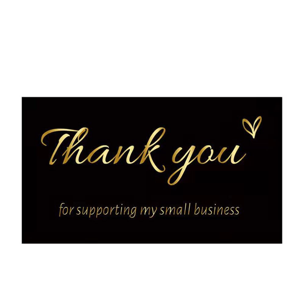 10-50pcs Thank You Cards for Supporting My Business Thanks Greeting Card 2*3.5inch Appreciation Cardstock for Gift Decor Card