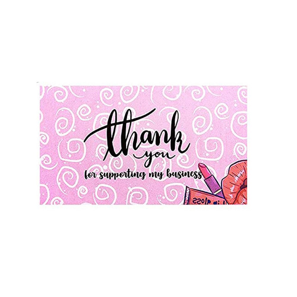 10-50pcs Thank You Cards for Supporting My Business Thanks Greeting Card 2*3.5inch Appreciation Cardstock for Gift Decor Card