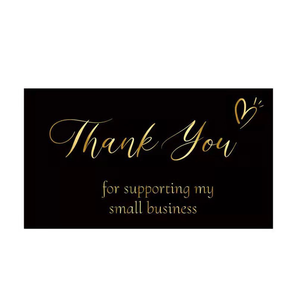 10-50pcs Thank You Cards for Supporting My Business Thanks Greeting Card 2*3.5inch Appreciation Cardstock for Gift Decor Card