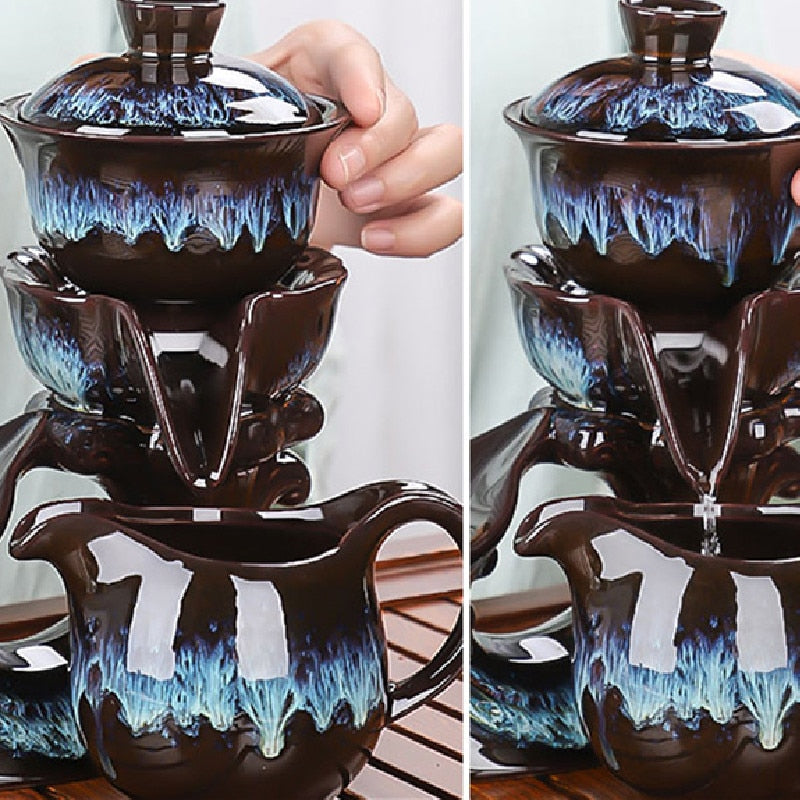 10pcs\lot yixing teapot zisha Tea set Tea set Tea Set handmade kettle purple clay drinkware suit tieguanyin Travel tea set